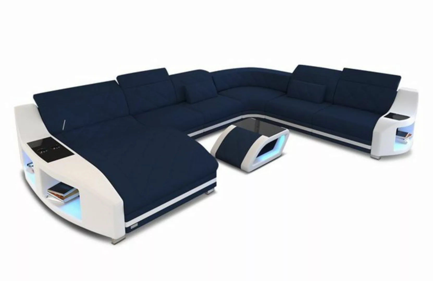 Sofa Dreams Wohnlandschaft Designersofa Polsterstoff Sofa Swing XXL M Mikro günstig online kaufen