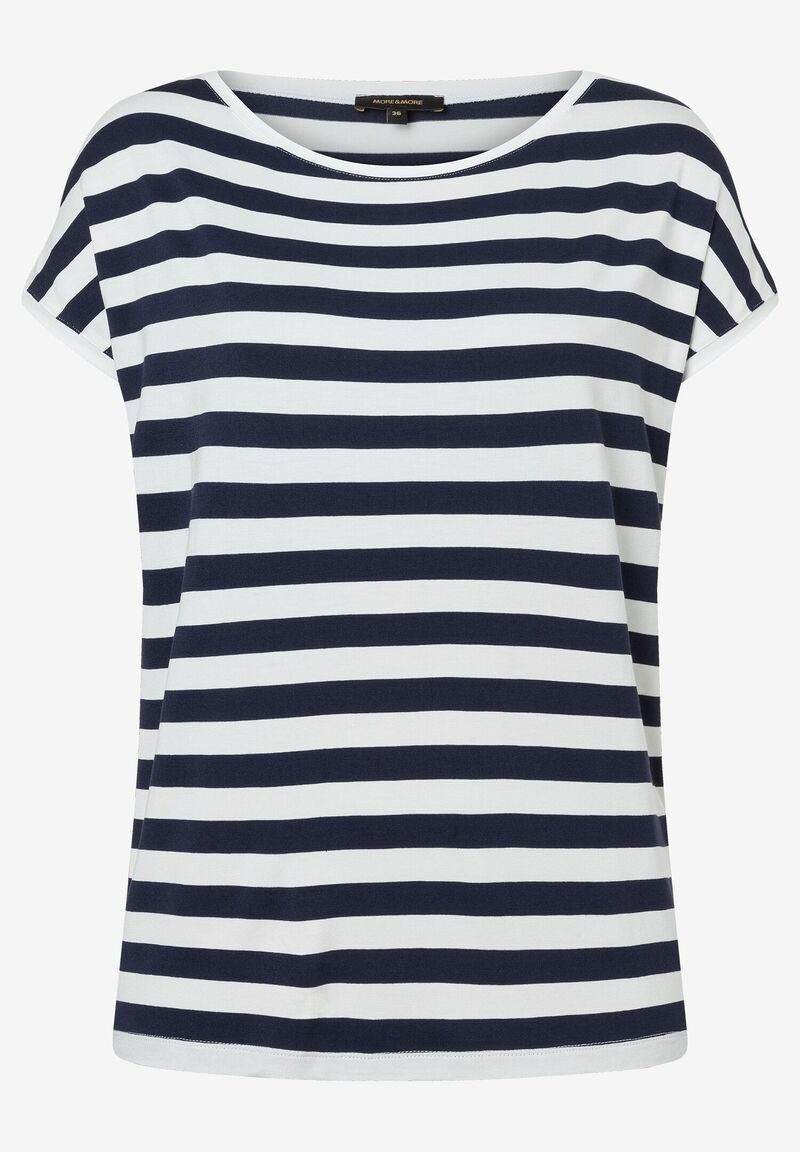 MORE&MORE Kurzarmshirt Streifenshirt günstig online kaufen