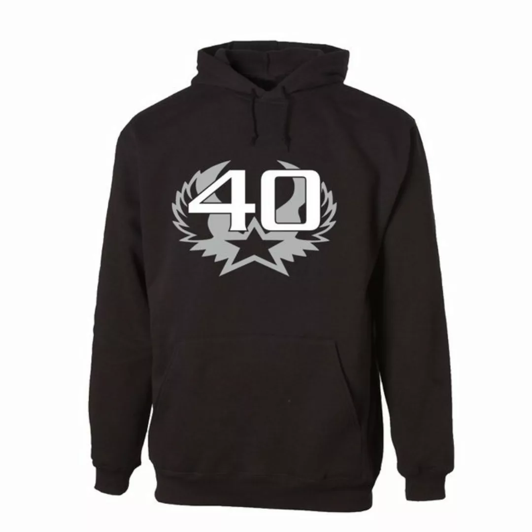 G-graphics Hoodie 40 – Stern mit Flügeln zum 40ten Geburtstag mit trendigem günstig online kaufen