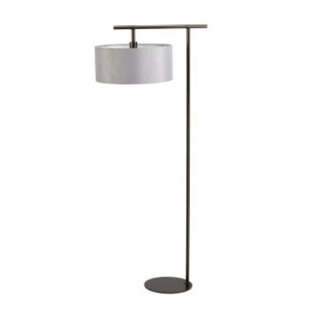 Stehlampe Grau 162cm Stoff Wohnzimmer Loft Design günstig online kaufen