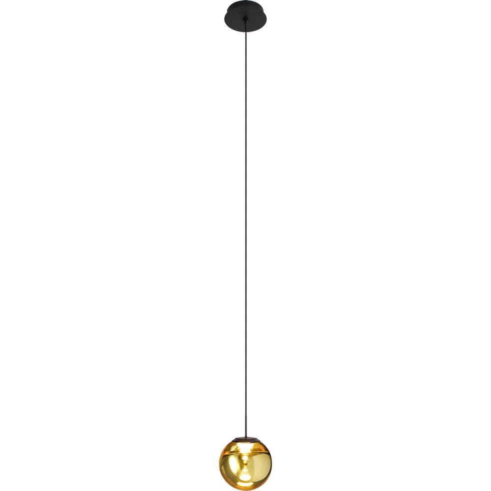 LED Pendelleuchte Altair in Gold und Schwarz 5W 450lm günstig online kaufen