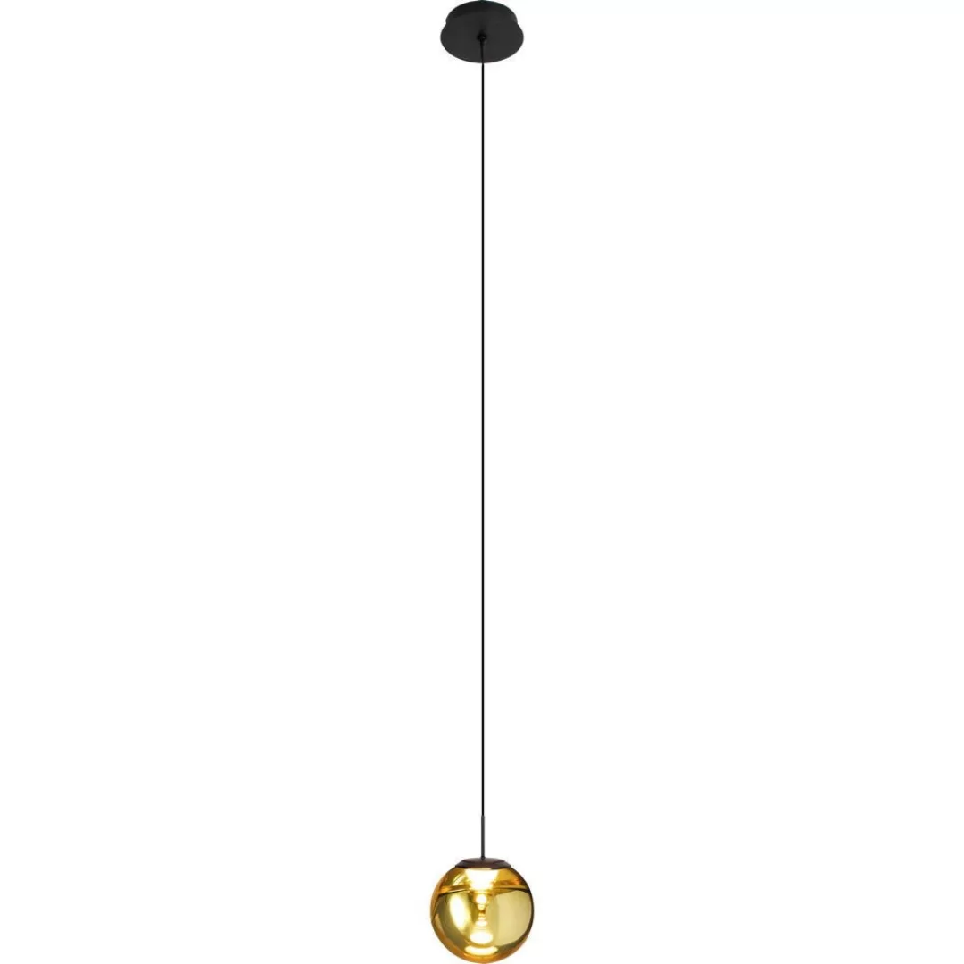 LED Pendelleuchte Altair in Gold und Schwarz 5W 450lm günstig online kaufen