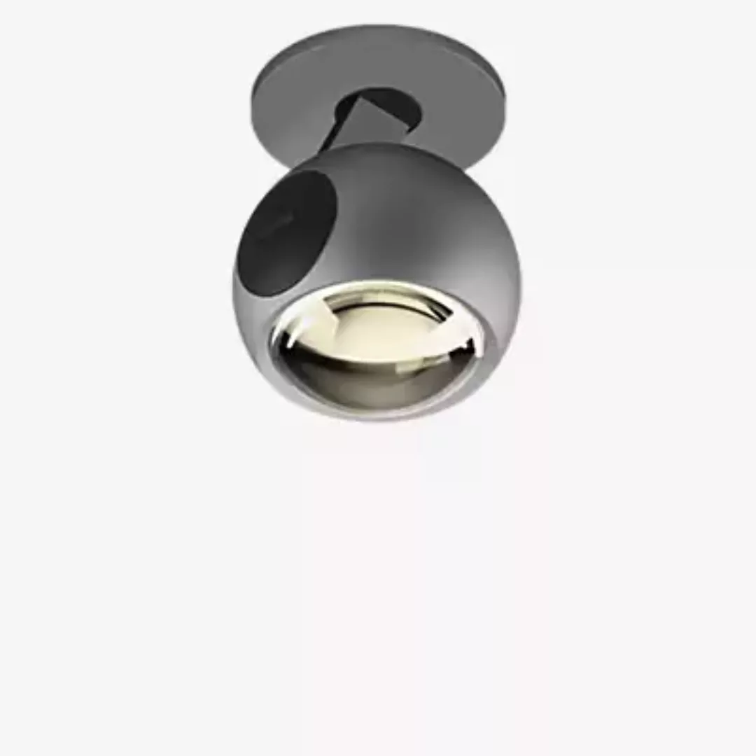 Occhio Io Pico Flat C Strahler LED, Kopf chrom matt/Abdeckung schwarz matt/ günstig online kaufen