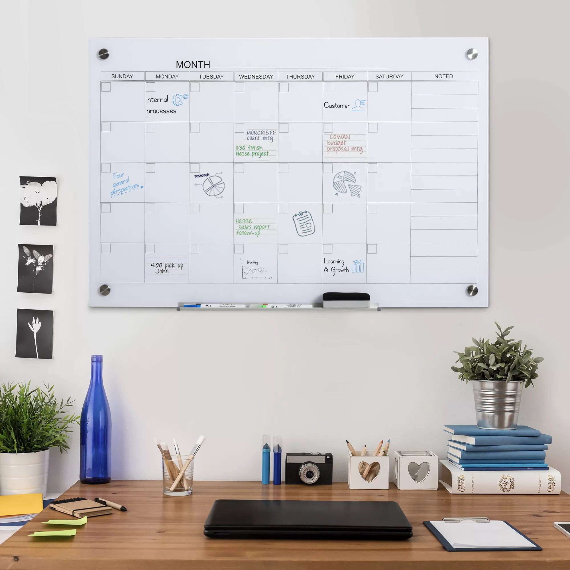 Vinsetto Memoboard inkl. 1 Stifthalter, 4 günstig online kaufen