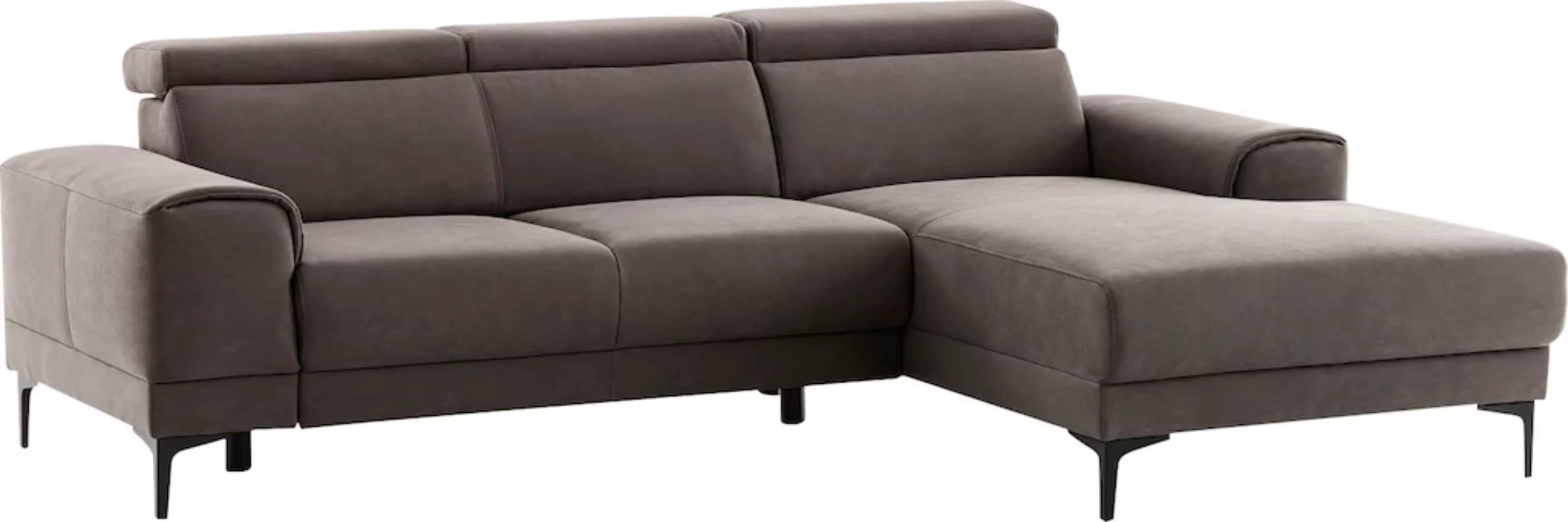 exxpo - sofa fashion Ecksofa "Ophelia, L-Form", mit 3 Kopfstützen, wahlweis günstig online kaufen