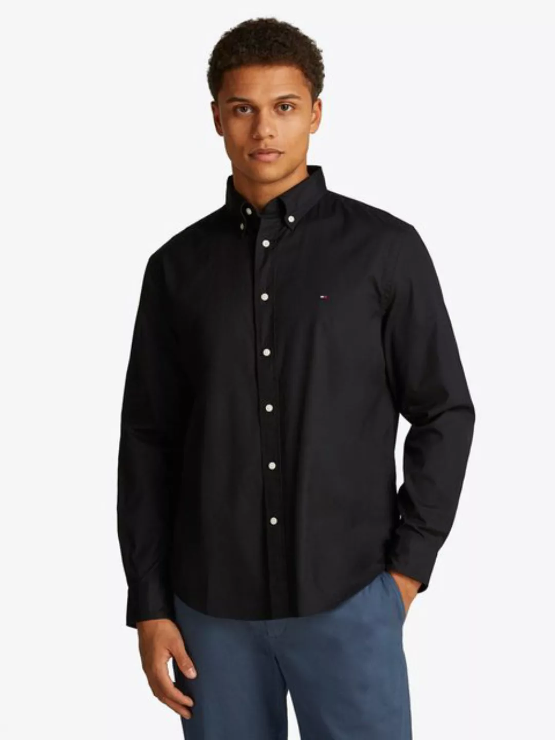 Tommy Hilfiger Langarmhemd CORE FLEX POPLIN SOLID RF SHIRT günstig online kaufen