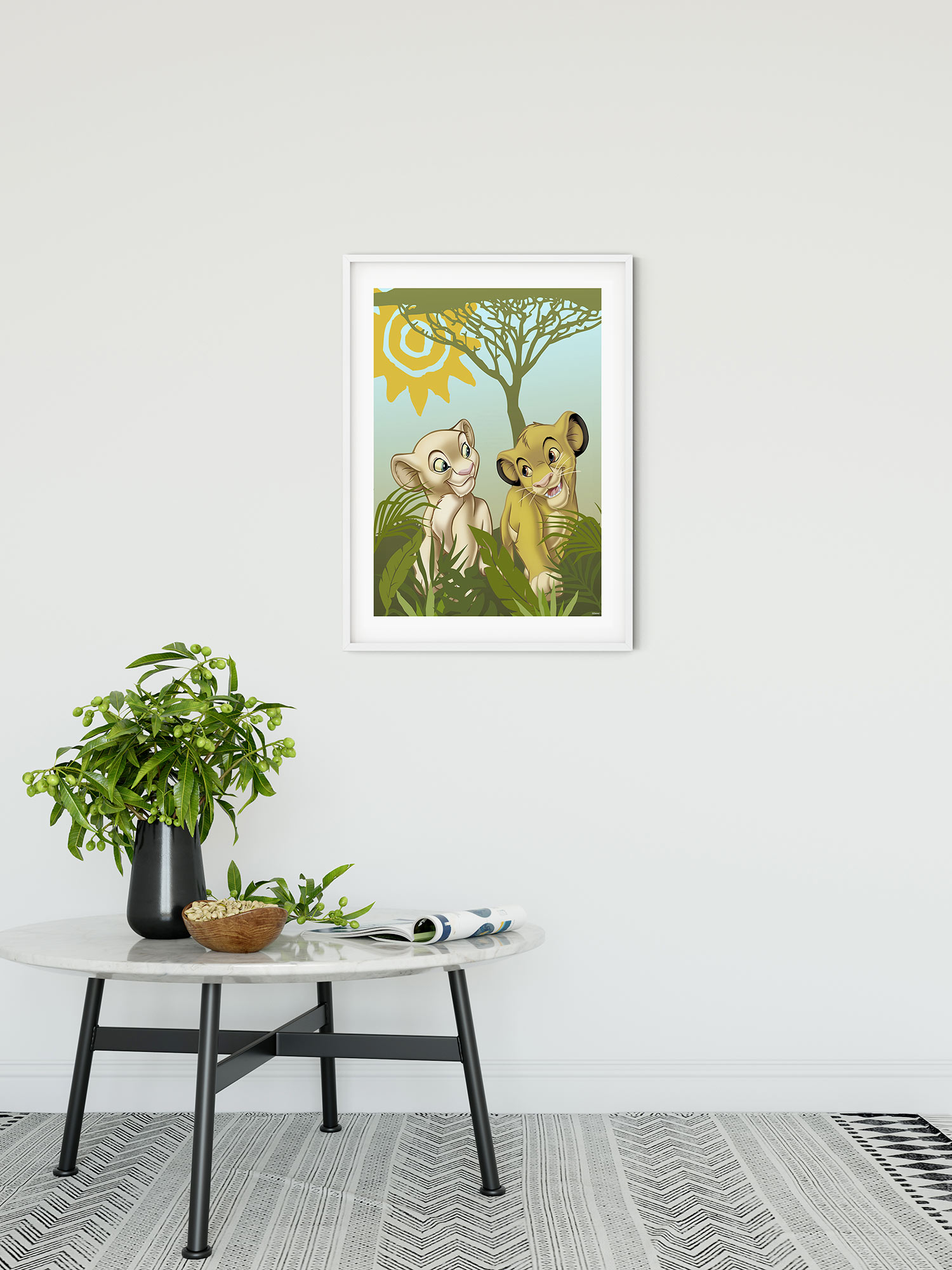 Komar Bild "Lion King Urembo Meadows", Disney, (1 St.), Wandbild zur Dekora günstig online kaufen