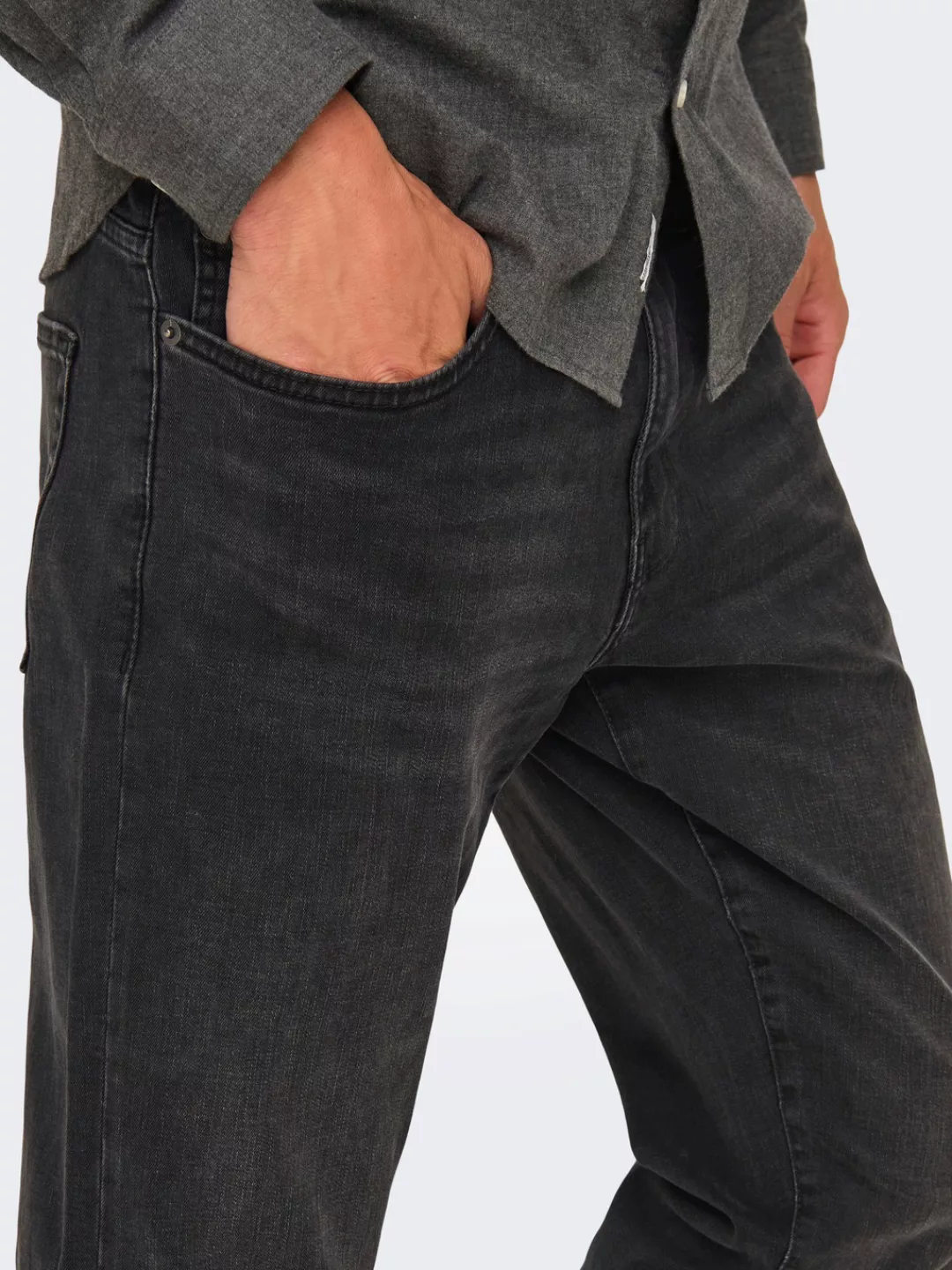 ONLY & SONS Straight-Jeans ONSWEFT REGULAR WB 0021 TAI DNM NOOS im 4-Pocket günstig online kaufen