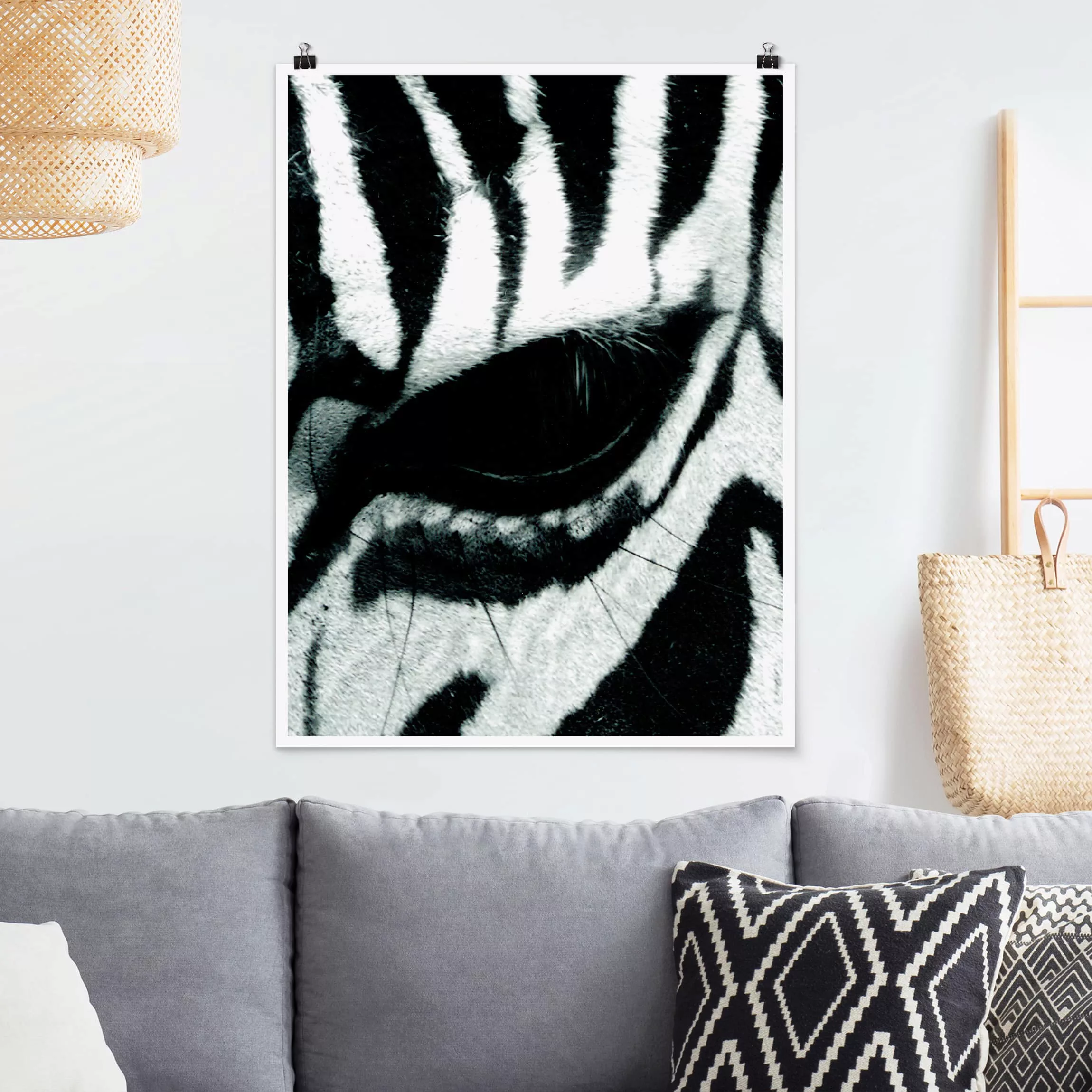 Poster Tiere - Hochformat Zebra Crossing No.4 günstig online kaufen