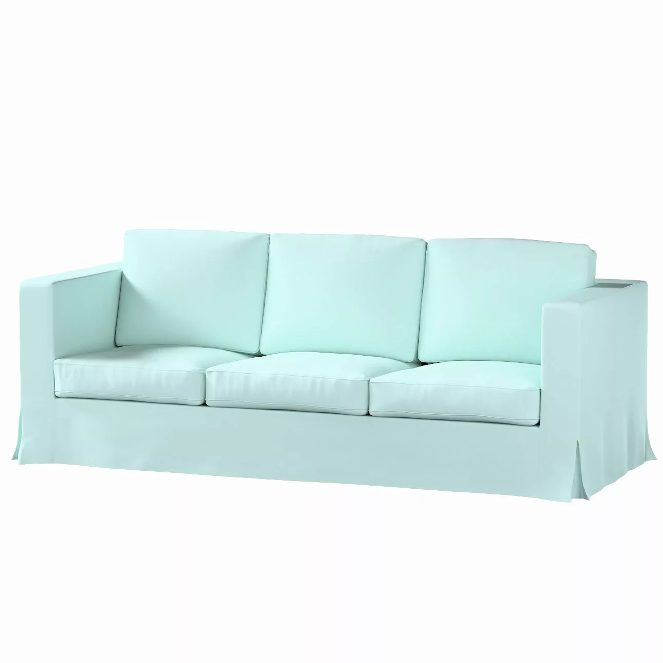 Bezug für Karlanda 3-Sitzer Sofa nicht ausklappbar, lang, hellblau, Bezug f günstig online kaufen