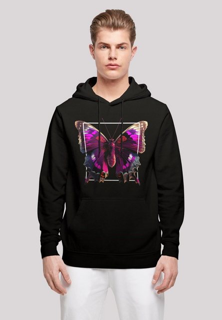 F4NT4STIC Kapuzenpullover Pink Schmetterling HOODIE UNISEX Print günstig online kaufen