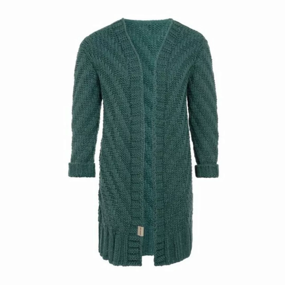 Knit Factory Strickjacke Sally Strickjacken 40/42 Glatt Grün (1-tlg) modern günstig online kaufen