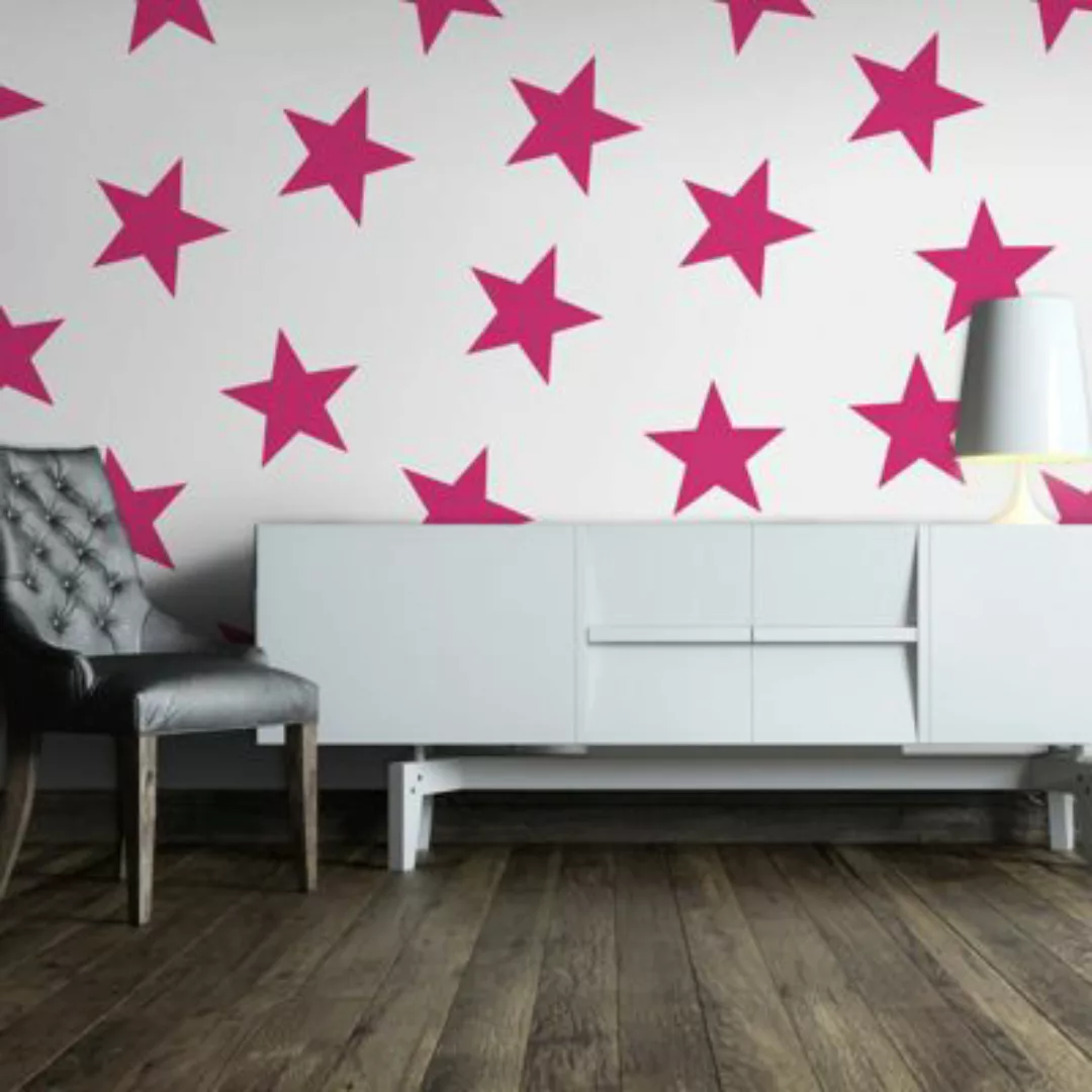 artgeist Fototapete Pink Star weiß-kombi Gr. 200 x 140 günstig online kaufen
