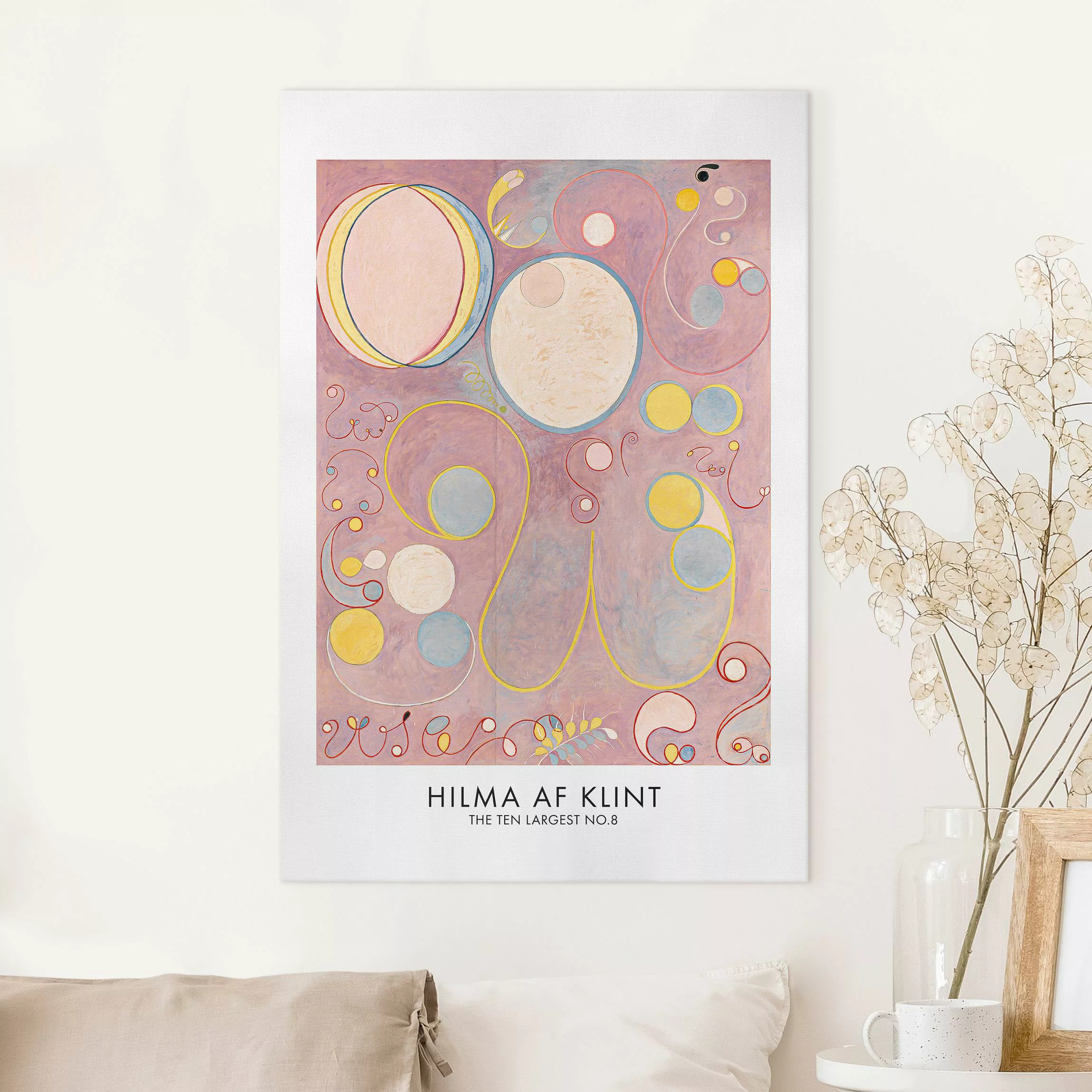 Leinwandbild Hilma Af Klint - The ten largest no.8 günstig online kaufen