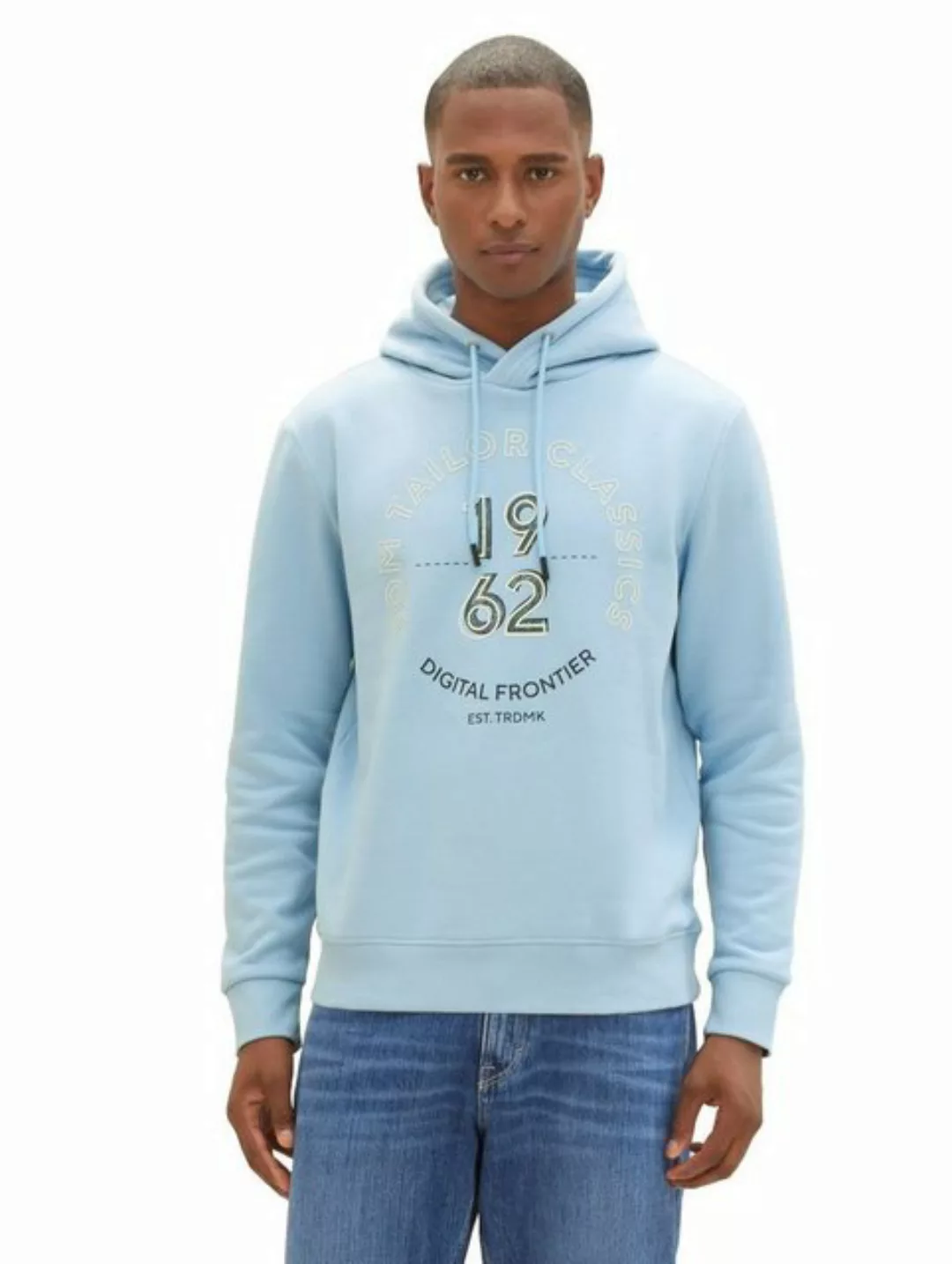 Tom Tailor Herren Kapuzenpullover PRINTED - Regular Fit günstig online kaufen