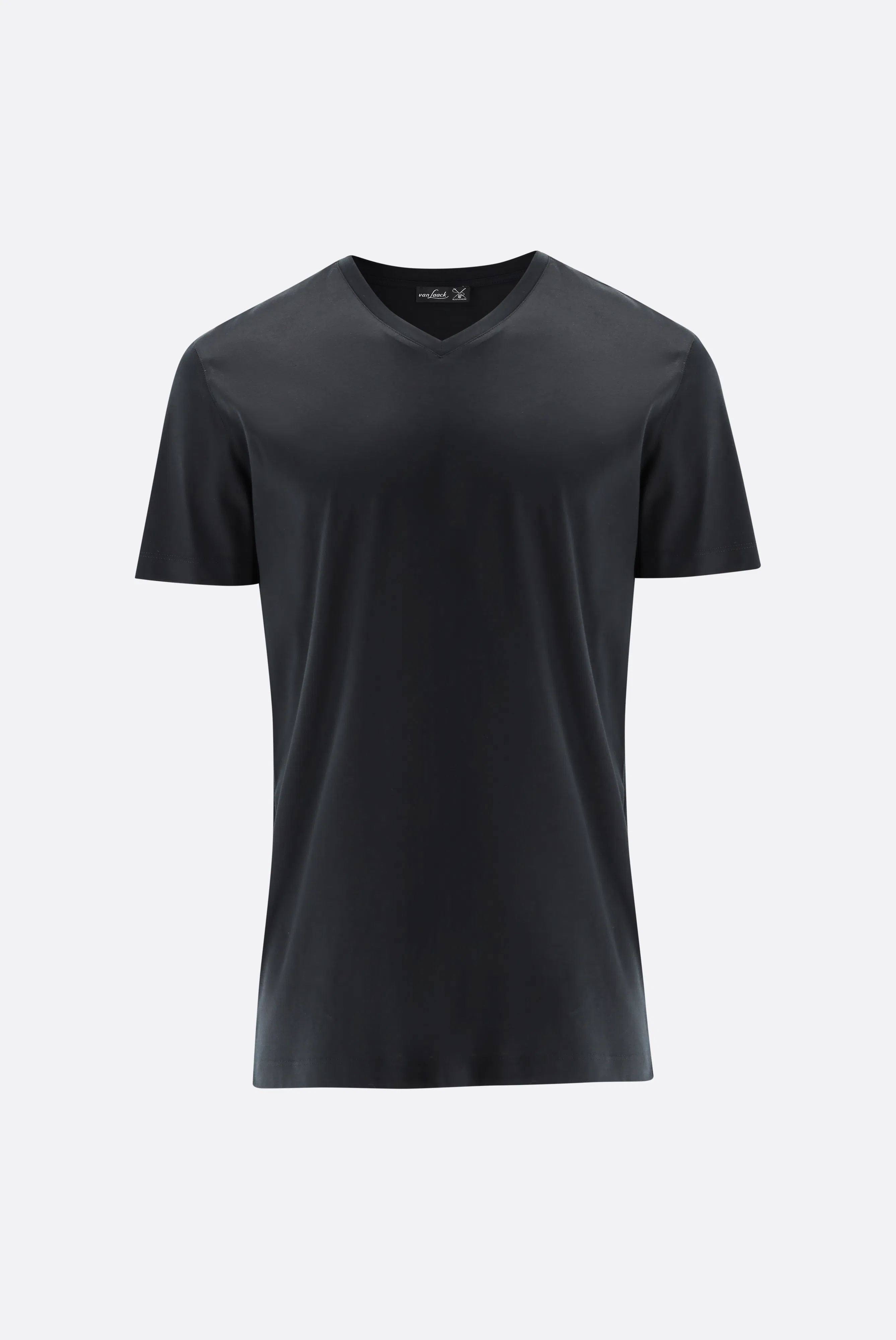 V-Ausschnitt Jersey T-Shirt Slim Fit günstig online kaufen