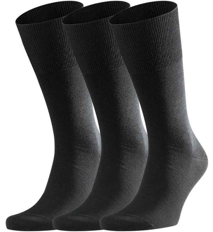 Falke 3-er Set Socken Airport Schwarz günstig online kaufen