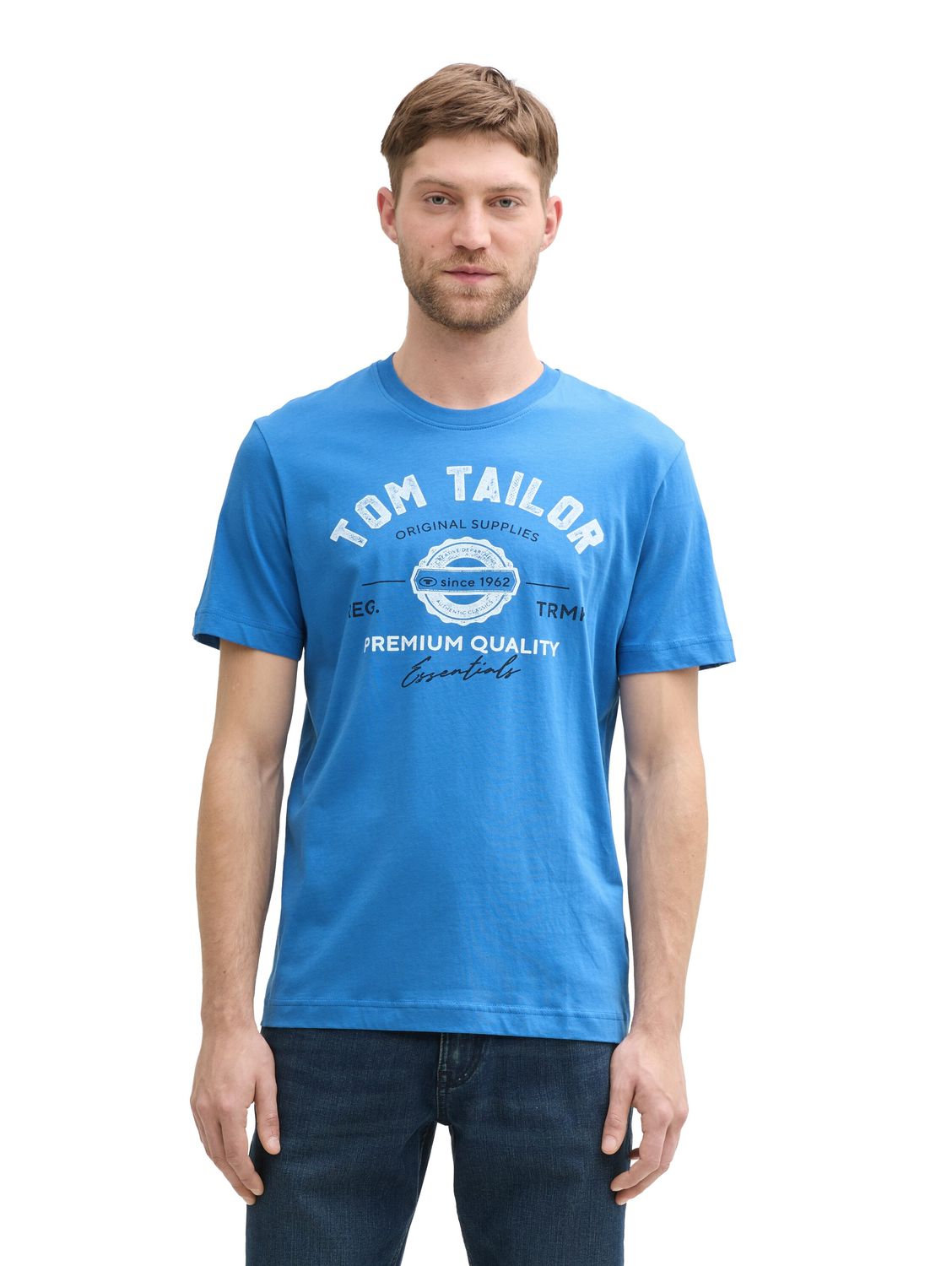 Tom Tailor Herren T-Shirt LOGO - Regular Fit günstig online kaufen