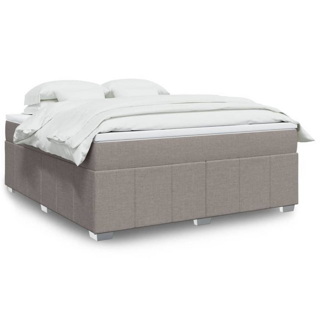 vidaXL Boxspringbett, Boxspringbett mit Matratze Taupe 180x200 cm Stoff günstig online kaufen