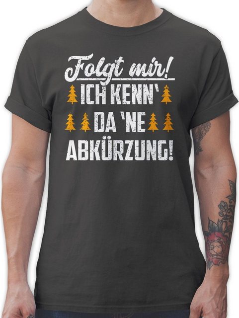 Shirtracer T-Shirt Folgt mir! Ich kenn' da 'ne Abkürzung! Sport Zubehör günstig online kaufen