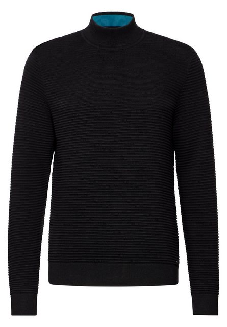 STREET ONE MEN Stehkragenpullover, aus reiner Baumwolle günstig online kaufen