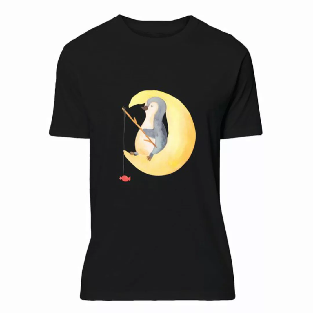 Mr. & Mrs. Panda T-Shirt Pinguin Mond - Schwarz - Geschenk, schlafen, Süßig günstig online kaufen