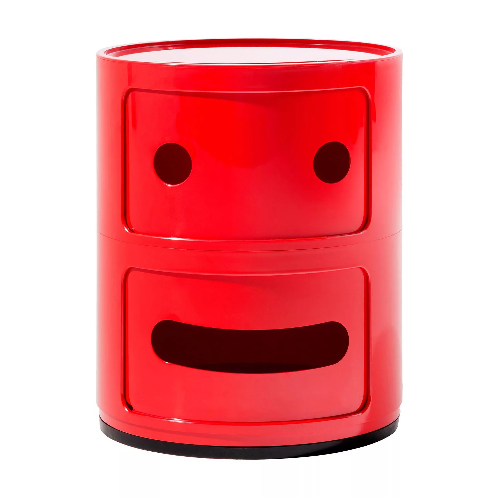 Kartell - Componibili Smile Container - rot/Lächeln 2/H x Ø 40x32cm günstig online kaufen