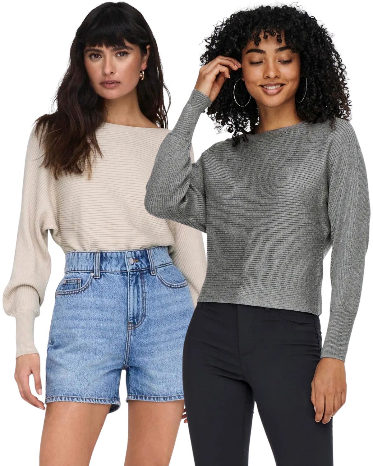 ONLY Langarmshirt Pullover mit Fledermausärmel im günstig online kaufen