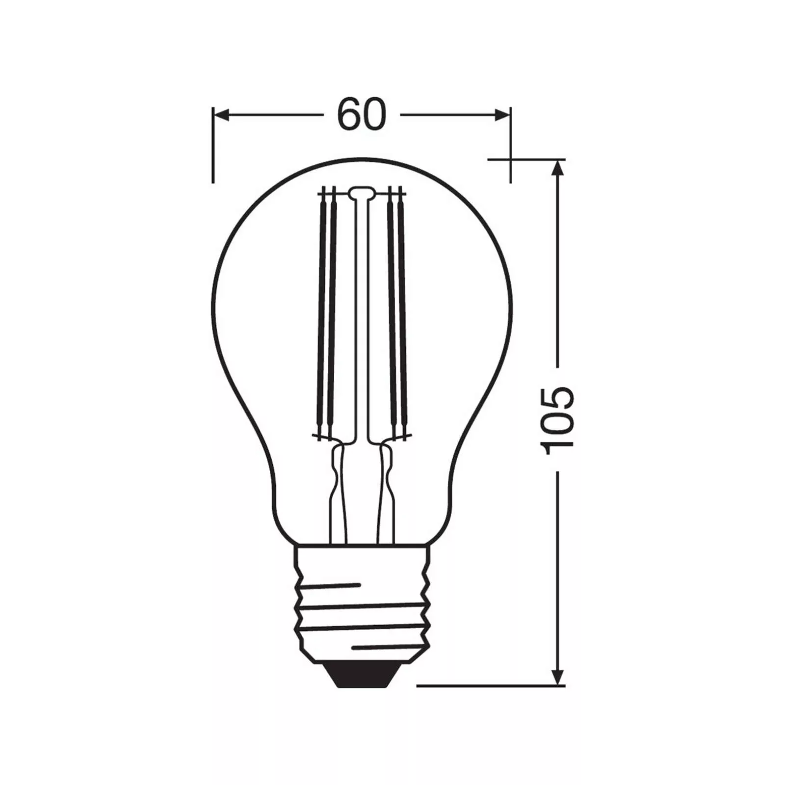 Led-lampe Ledvance E27 6 W (restauriert A+) günstig online kaufen