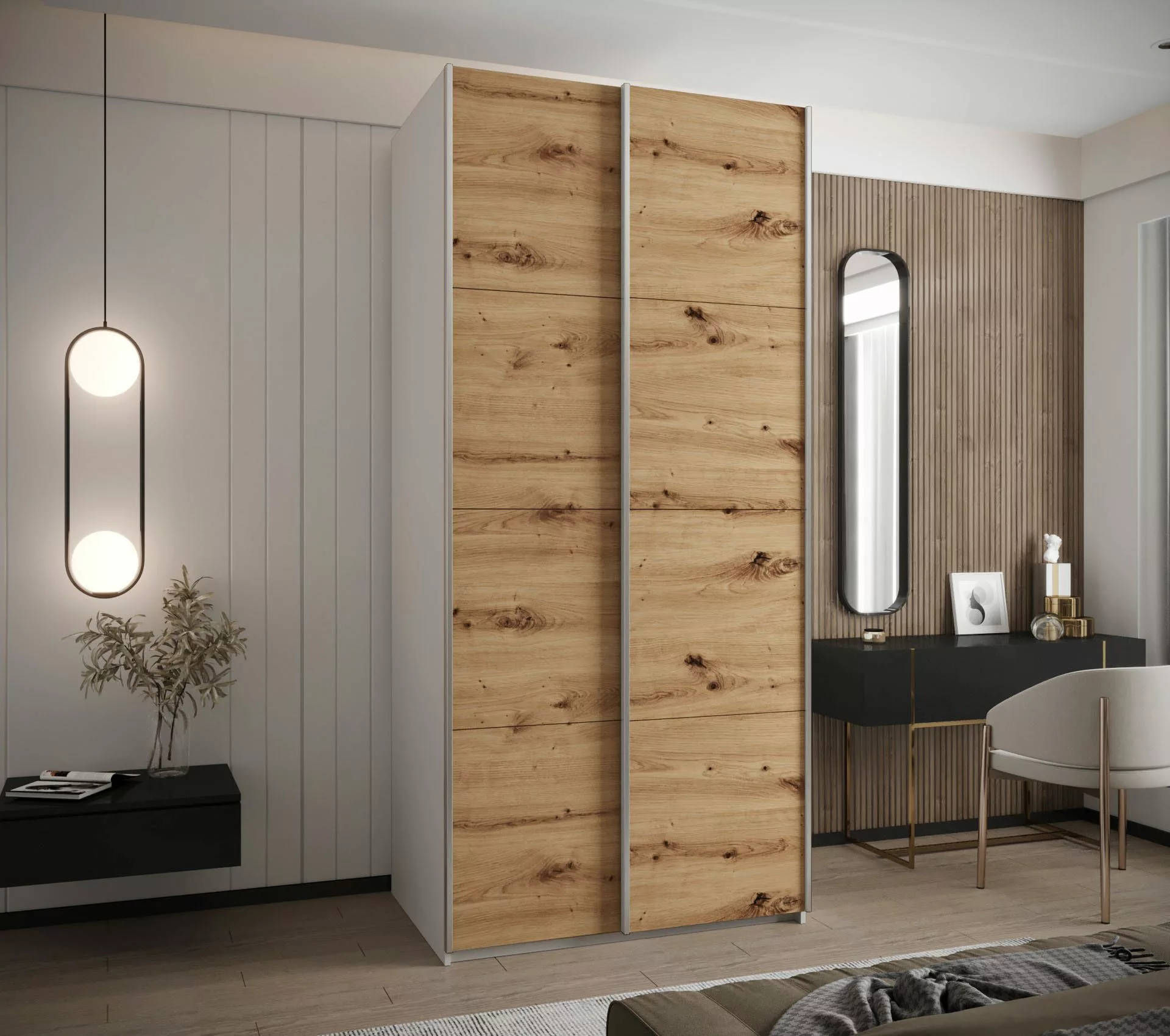 ABIKS MÖBEL Schwebetürenschrank LUX 1 hoher günstig online kaufen