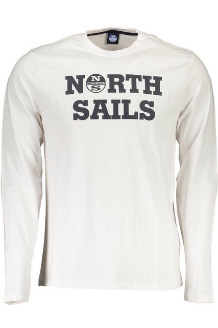 North Sails T-Shirt Stilvolles Herren Langarmshirt in Weiß mit Druck günstig online kaufen