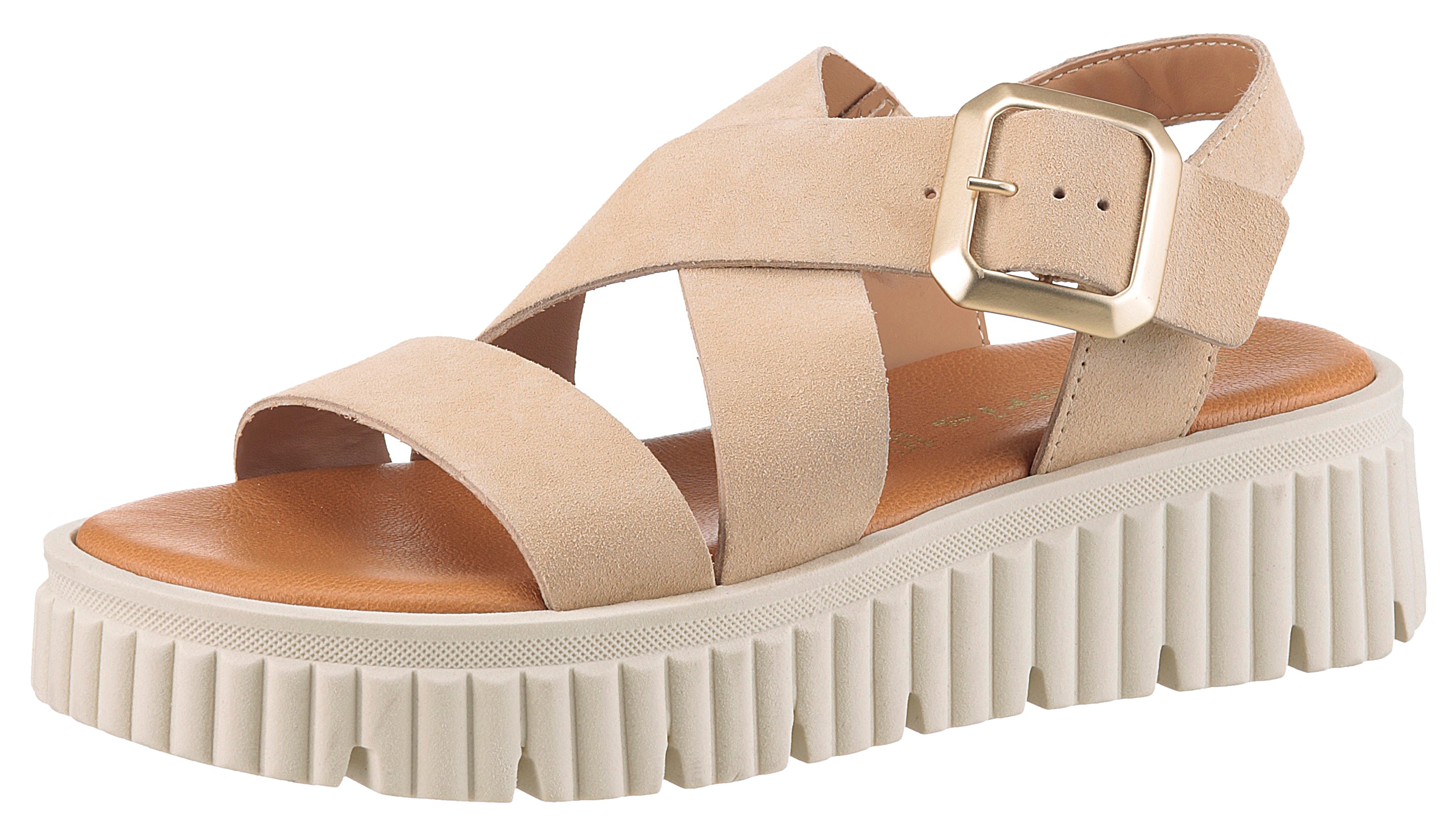 Tamaris Sandalette, Plateau, Riemchensandale, Sommerschuh mit Touch It-Auss günstig online kaufen