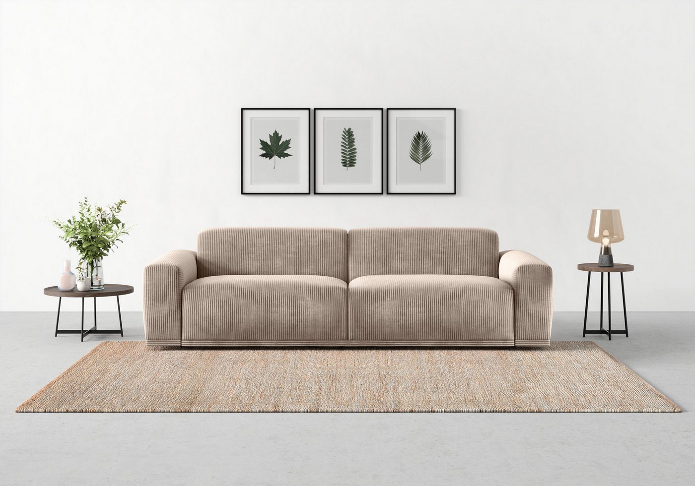 TRENDMANUFAKTUR Big-Sofa Braga, in moderner Optik, mit hochwertigem Kaltsch günstig online kaufen