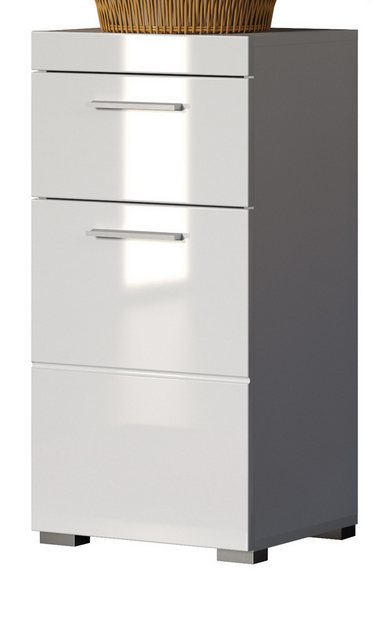 trendteam Unterschrank Amanda (Badschrank in weiß Hochglanz, 37 x 79 cm) mi günstig online kaufen