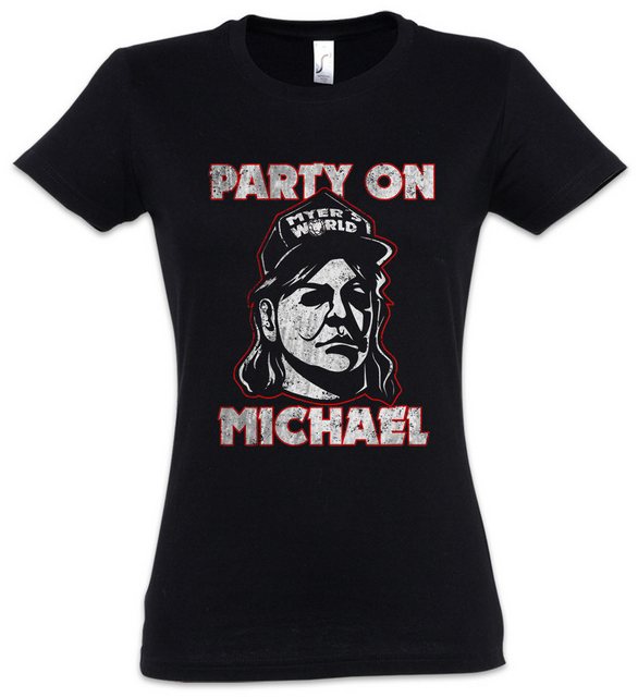 Urban Backwoods Print-Shirt Party On Michael Damen T-Shirt Halloween Horror günstig online kaufen