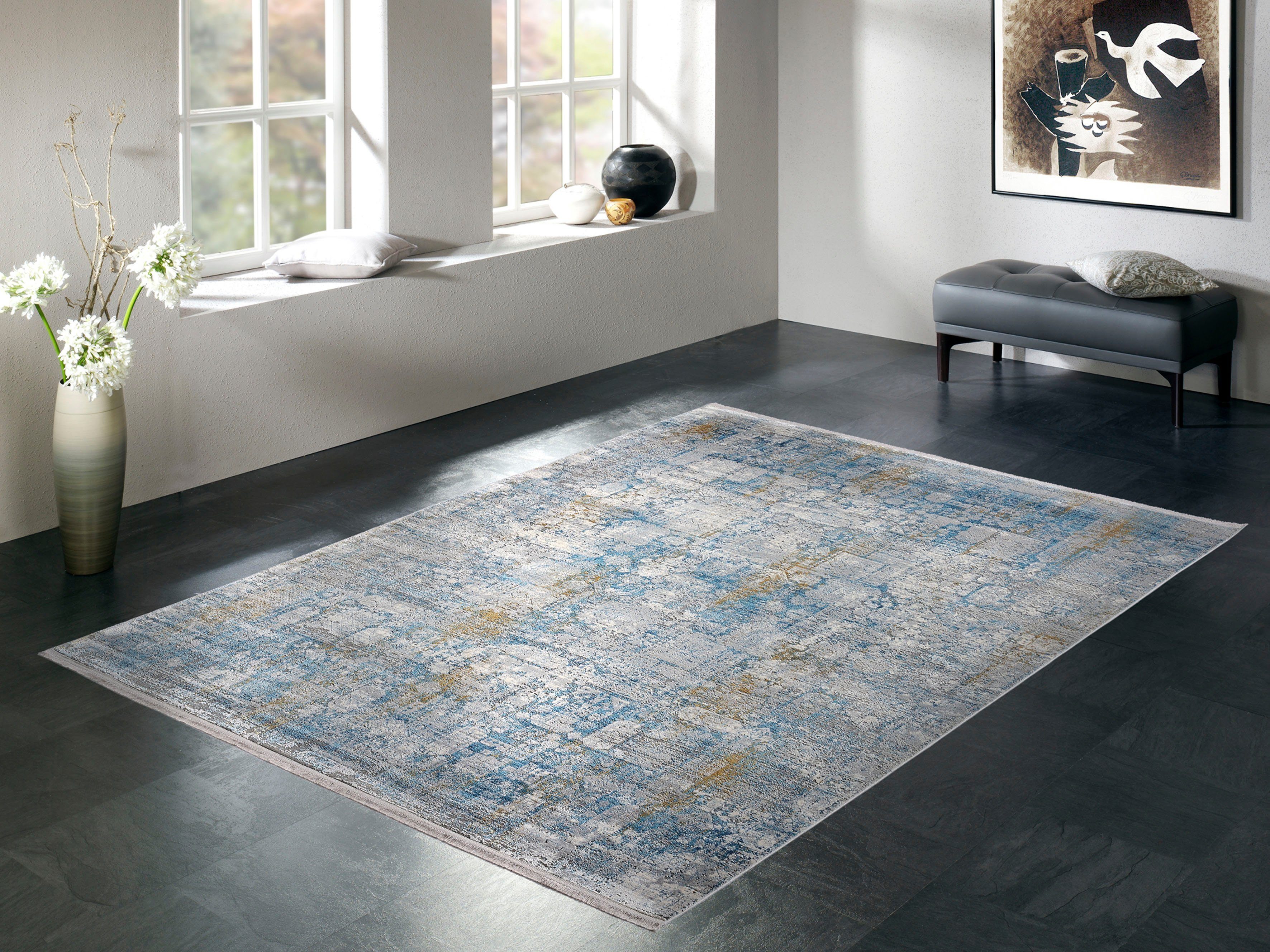 Musterring Teppich   ¦ grau ¦ Viskose,Synthetische Fasern ¦ Maße (cm): B: 2 günstig online kaufen