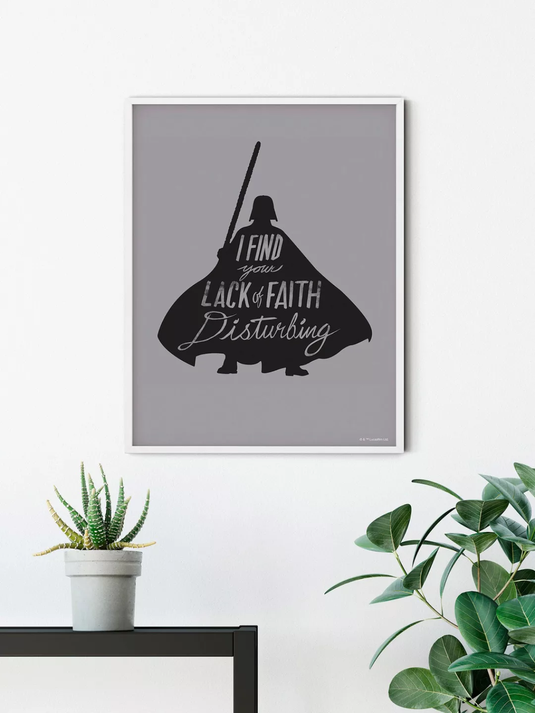 Komar Bild »Star Wars Silhouette Quotes Vader«, Disney, (1 St.), Wandbild z günstig online kaufen