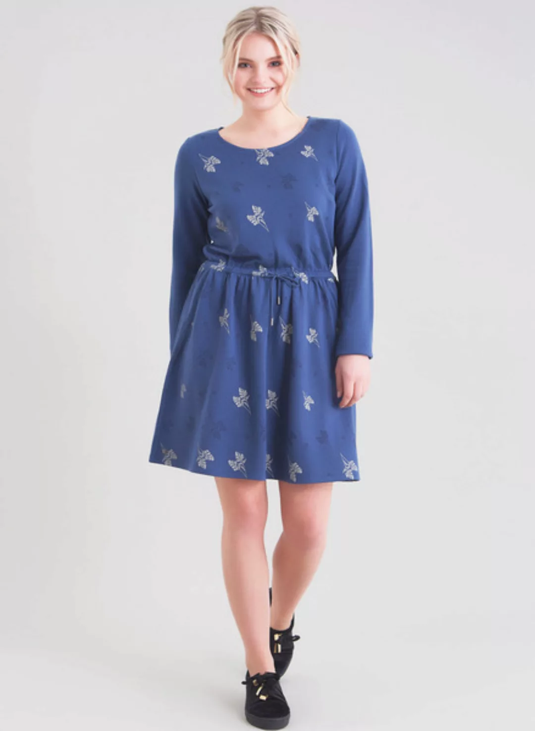 Tencel Kleid Mit Alloverdruck günstig online kaufen