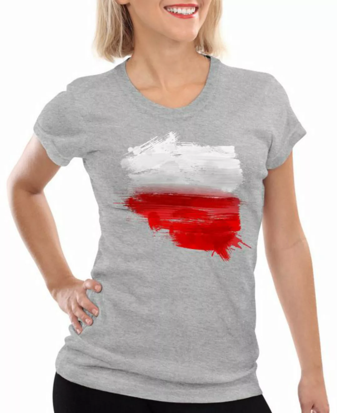 style3 T-Shirt Flagge Polen Fußball Sport Polska WM EM Fahne günstig online kaufen