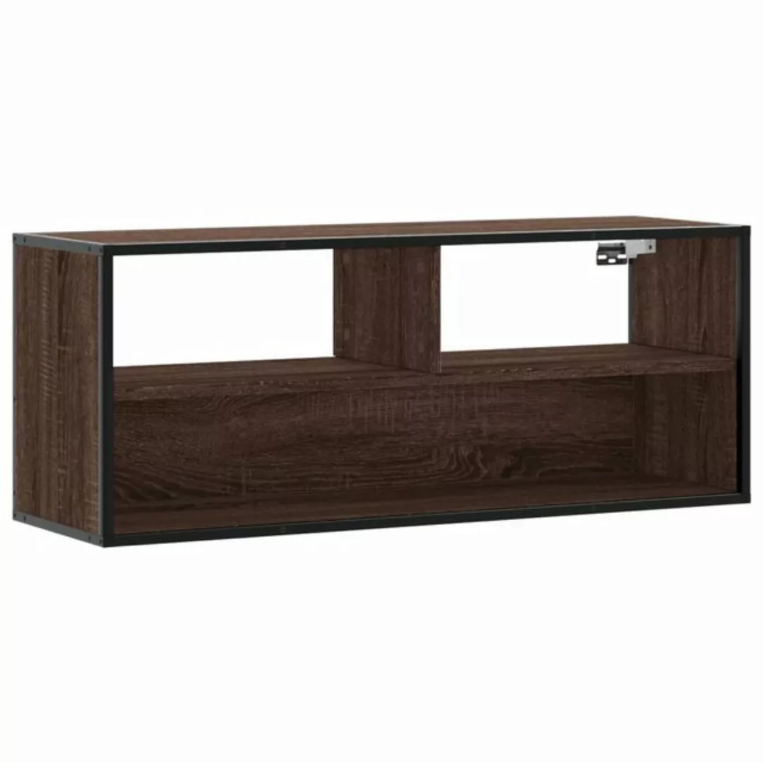 vidaXL TV-Schrank TV-Schrank Braun Eiche 100x31x39,5 cm Holzwerkstoff und M günstig online kaufen