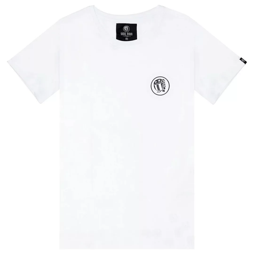 Skull Rider Small Logo Kurzärmeliges T-shirt L White günstig online kaufen