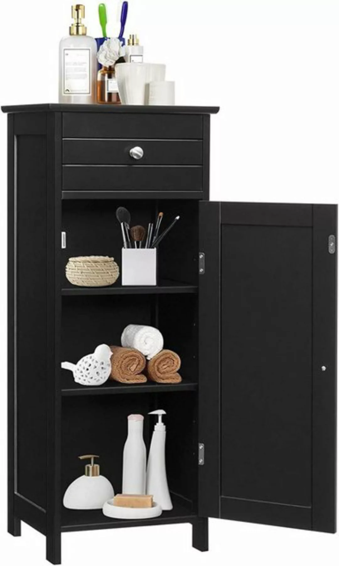 KOMFOTTEU Midischrank Badschrank mit Schublade,30 x 35 x 87 cm günstig online kaufen