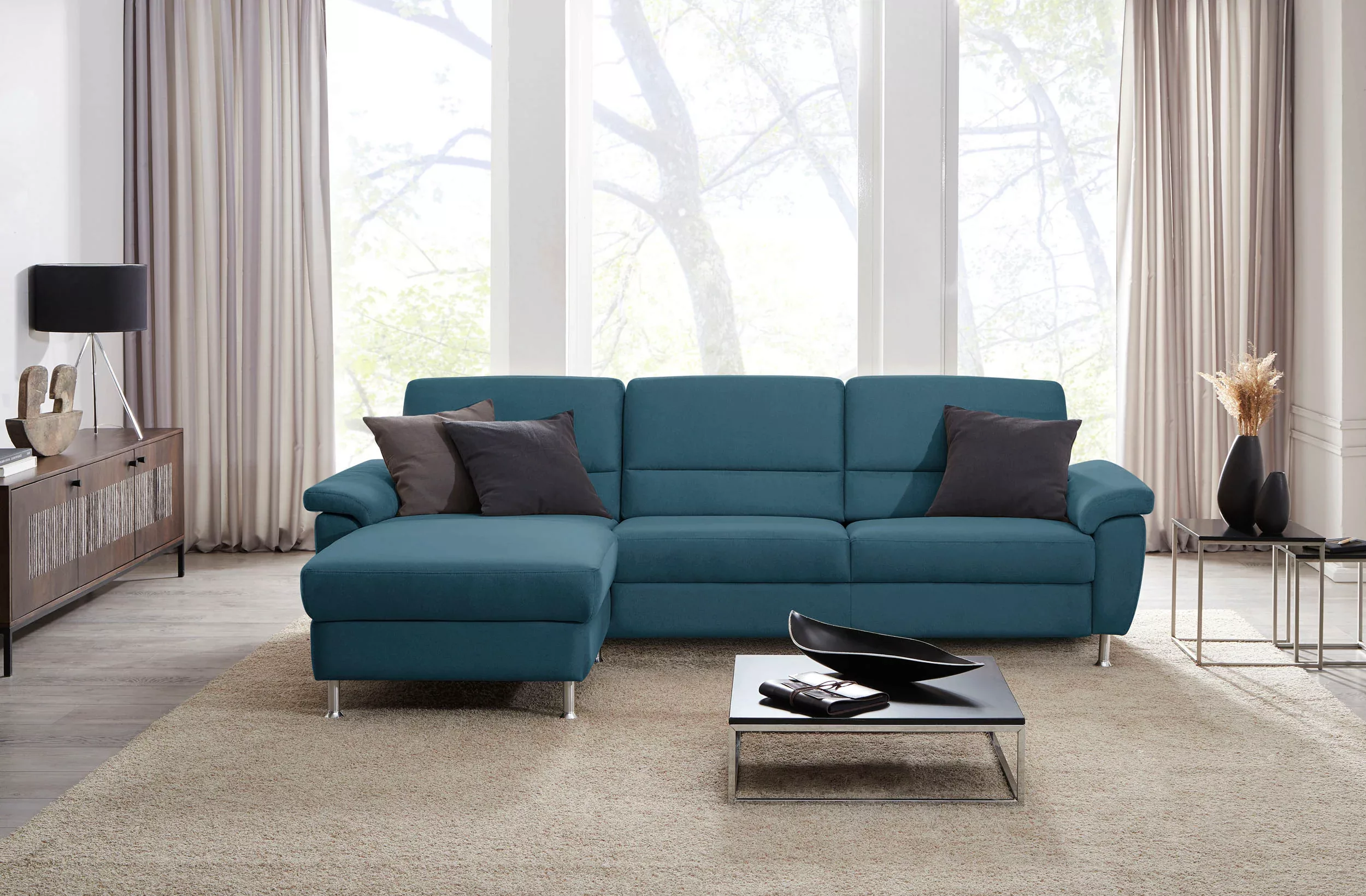 CALIZZA INTERIORS Ecksofa »Onyx L-Form«, Recamiere links oder rechts, wahlw günstig online kaufen