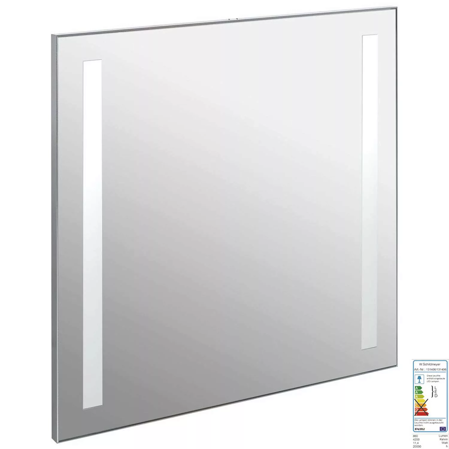 LED-Spiegel-Element 60cm DABO-04 mit integrierter LED-Beleuchtung B/H/T: 60 günstig online kaufen