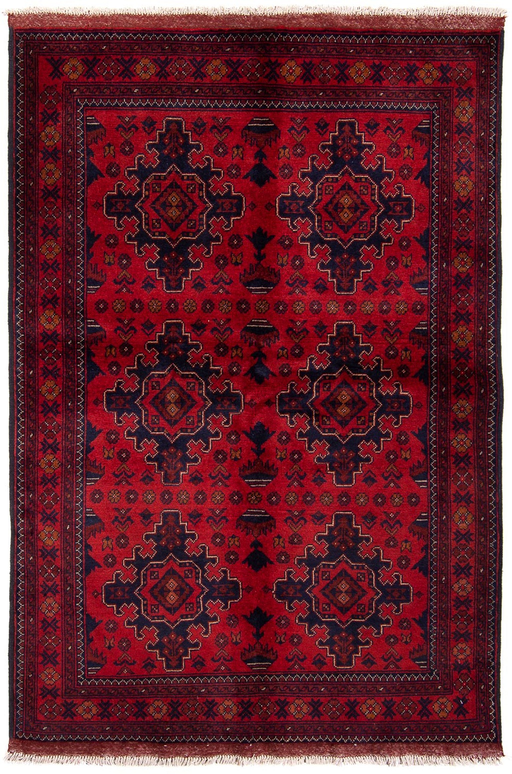 morgenland Orientteppich »Afghan - Kunduz - 192 x 128 cm - dunkelrot«, rech günstig online kaufen