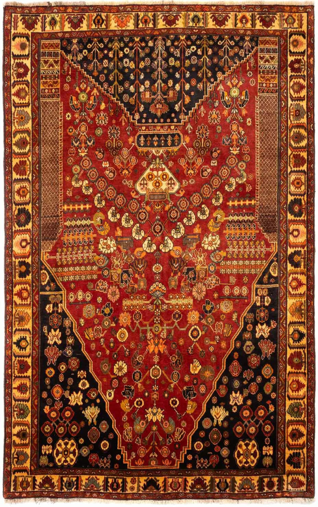 morgenland Wollteppich »Shiraz Medaillon 284 x 168 cm«, rechteckig, Unikat günstig online kaufen