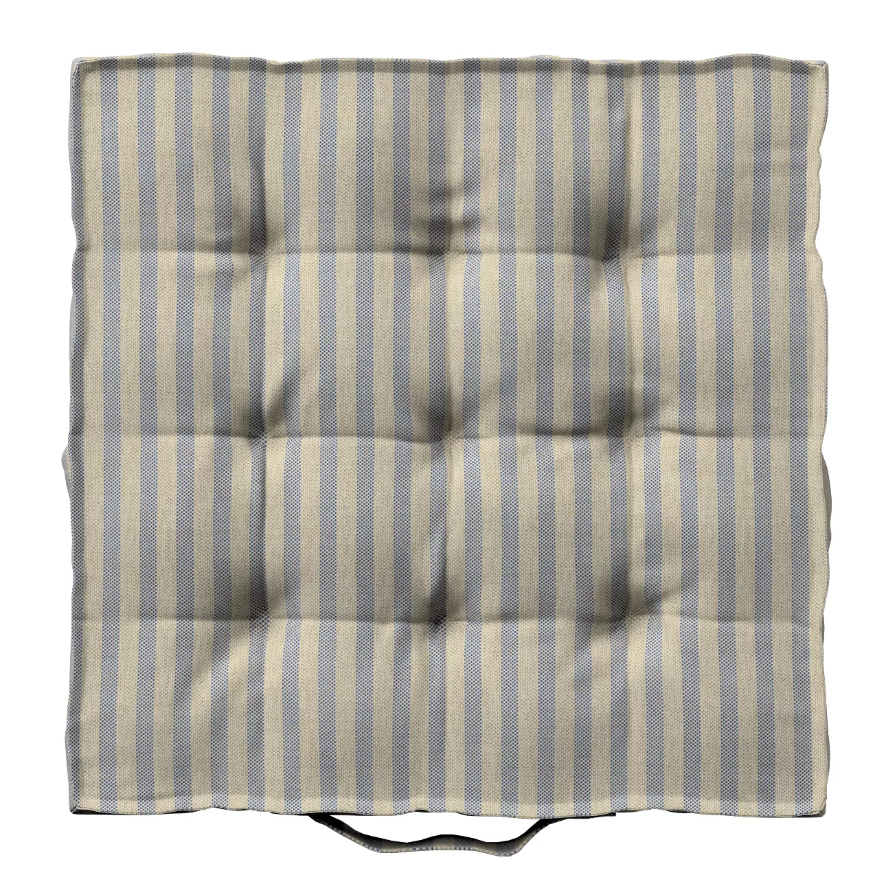 Sitzkissen Jacob mit Handgriff, beige-blau, 40 x 40 x 6 cm, Outdoor Oasis ( günstig online kaufen