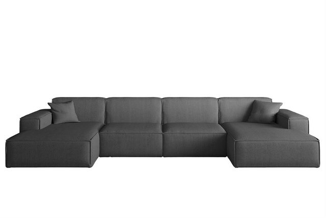 Fun Möbel Wohnlandschaft Sofa U-Form CELES PREMIUM in Stoff Scala, Breite 3 günstig online kaufen