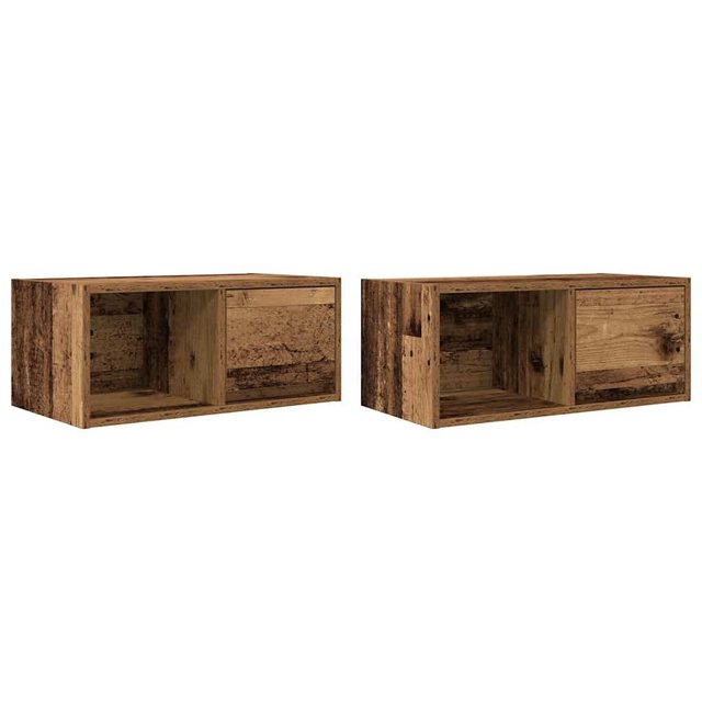 vidaXL TV-Schrank TV-Schränke 2 Stk. Altholz-Optik 60x31x25,5 cm Holzwerkst günstig online kaufen