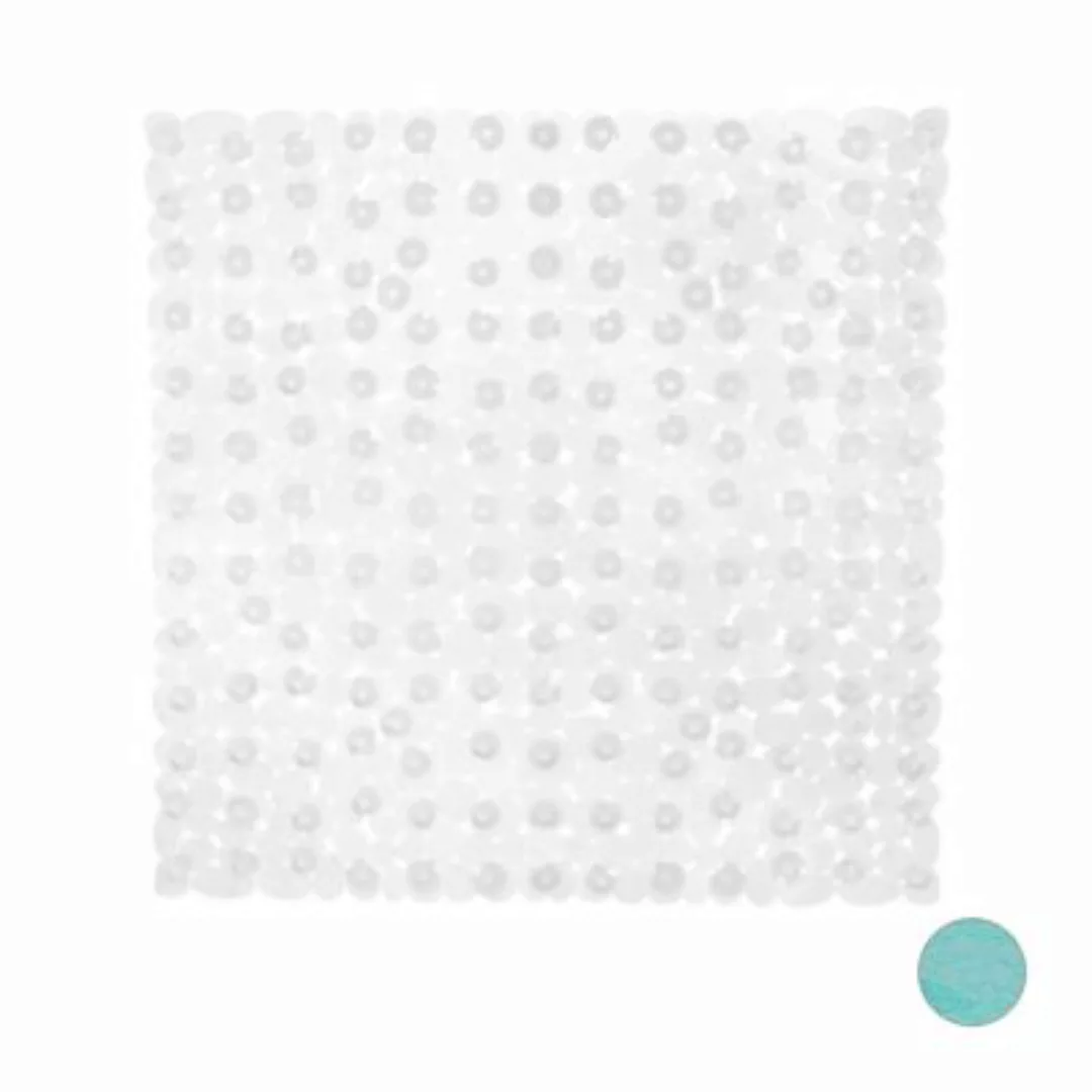 relaxdays Duschmatte Steinoptik quadratisch transparent günstig online kaufen